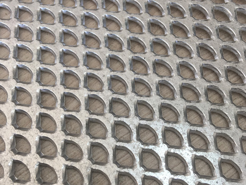 Aluminum pedal mesh